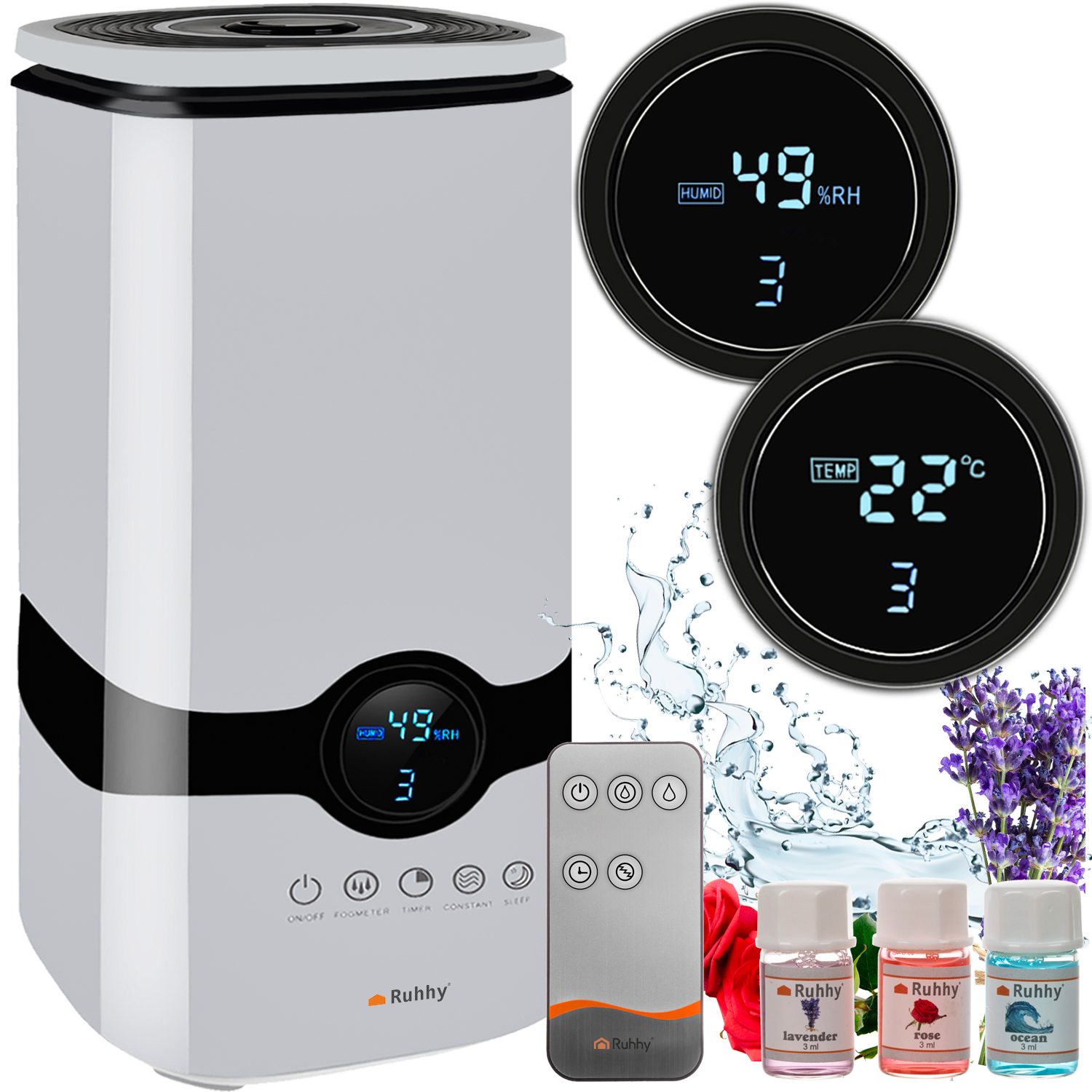 Nawilżacz Powietrza Dyfuzor Zapachowy Aromaterapia Jonizator Automatyczny